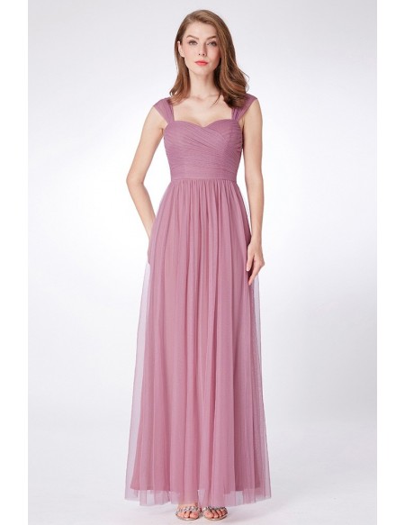 long flowy purple dress