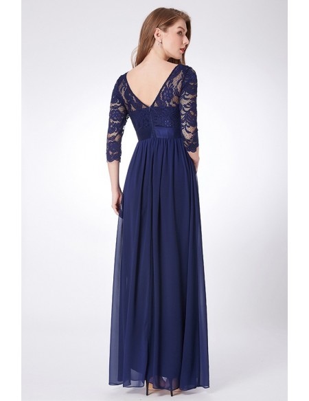 Empire waist navy dress hotsell