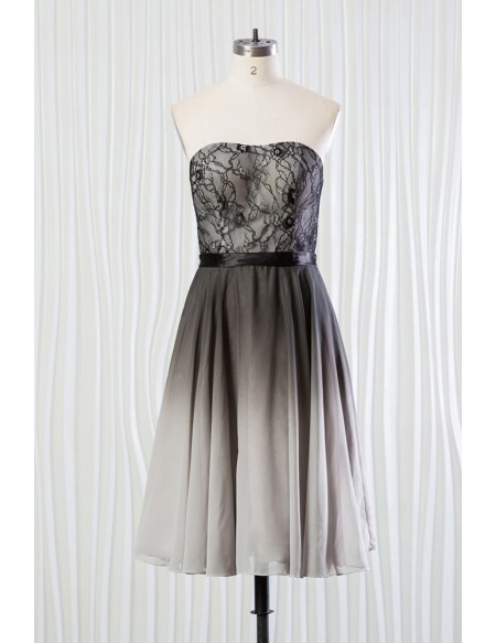 black and grey bridesmaid dresses