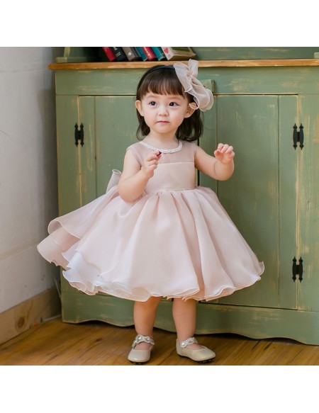 pink puffy dresses for toddlers