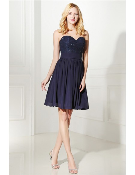 Navy short outlet bridesmaid dress